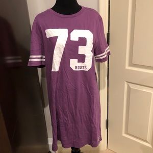 Purple Roots t-shirt dress